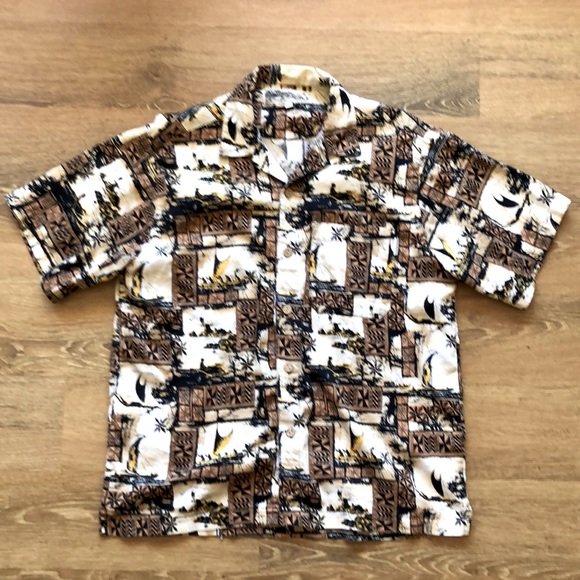 O’Neill Button Down Shirt Fun Tropical Pattern - Picture 1 of 7